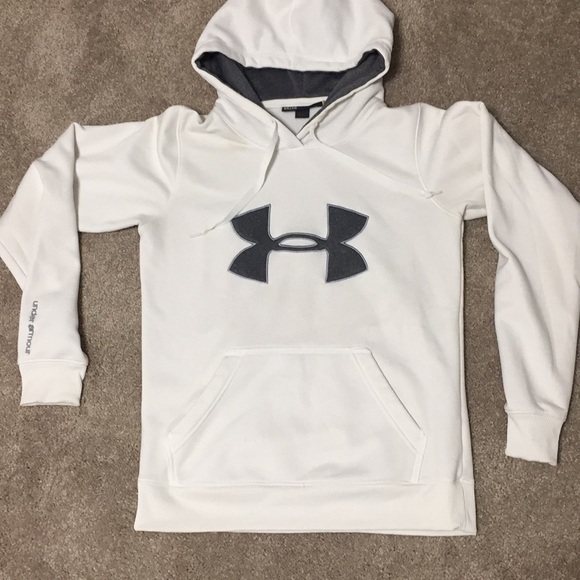womens white under armour sweatshirt